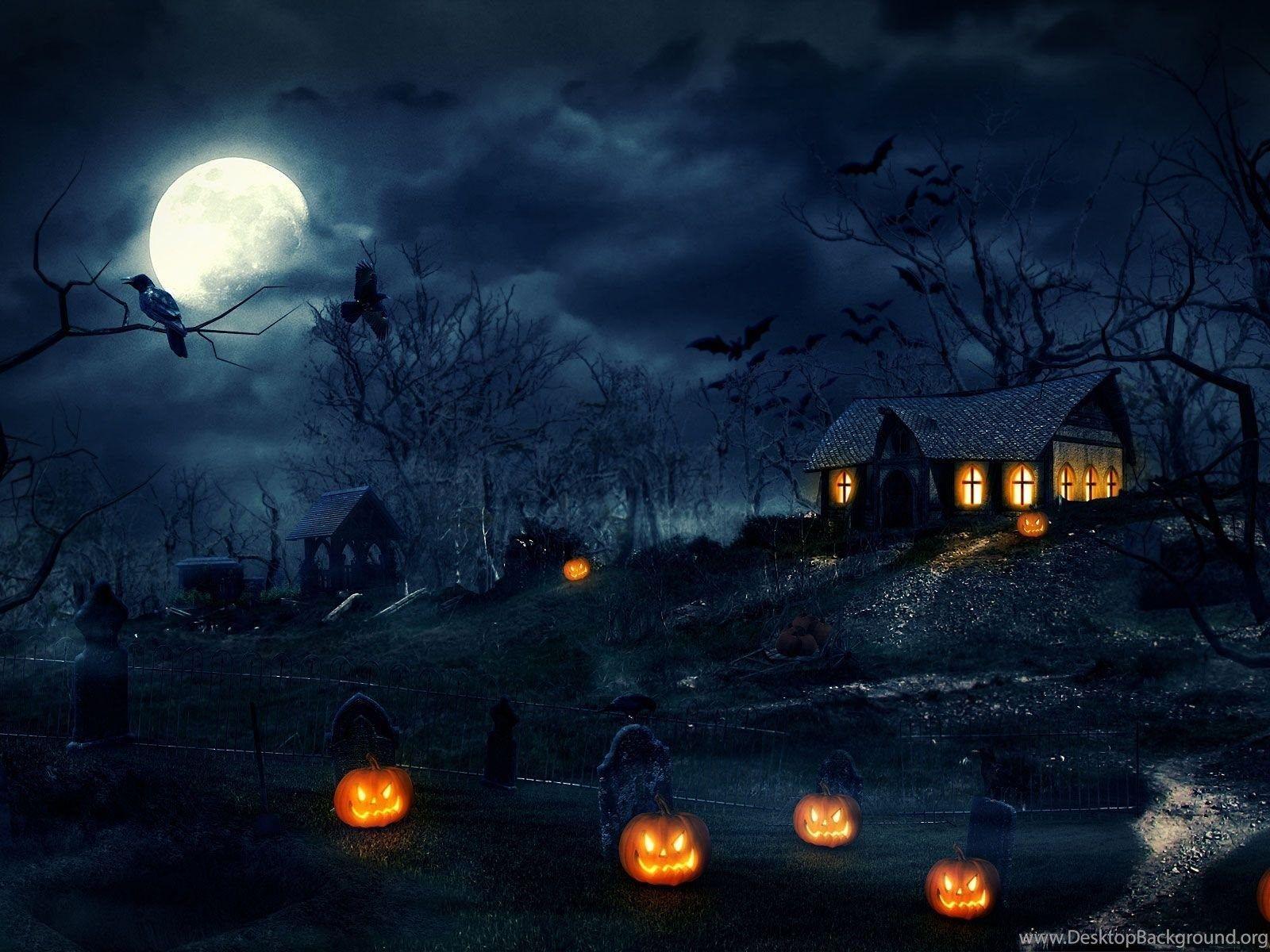 1600x1200 Scary Halloween Wallpaper HD Desktop Background