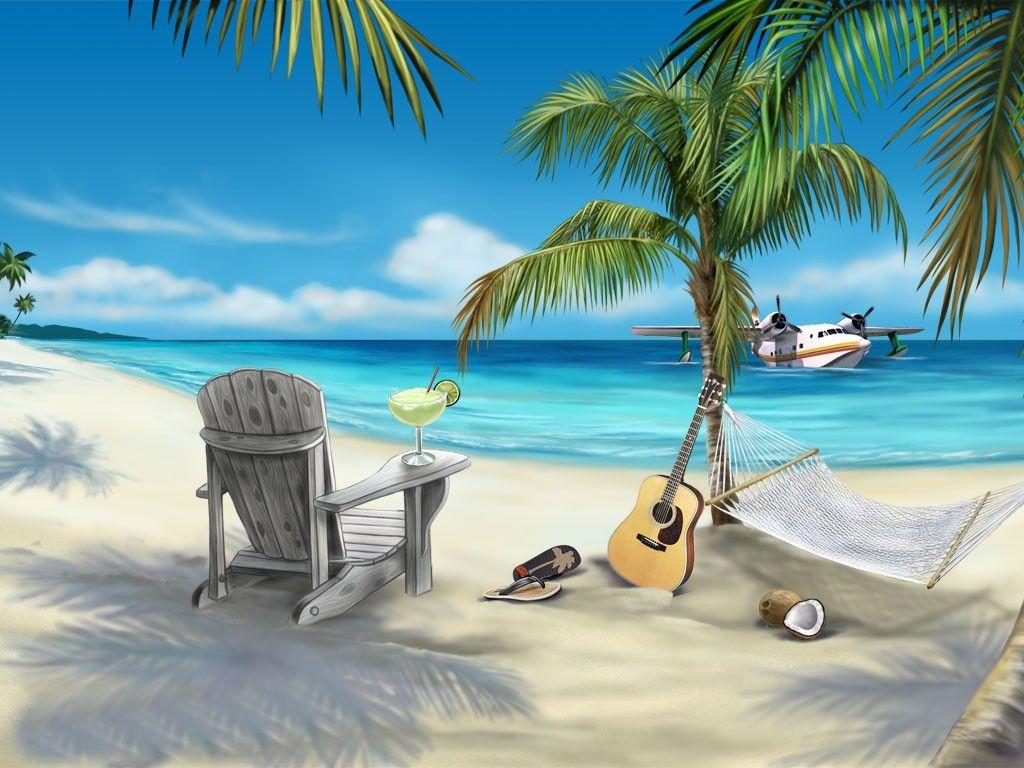 1024x768 Free download Top Animated Beach Desktop Background 1024x768