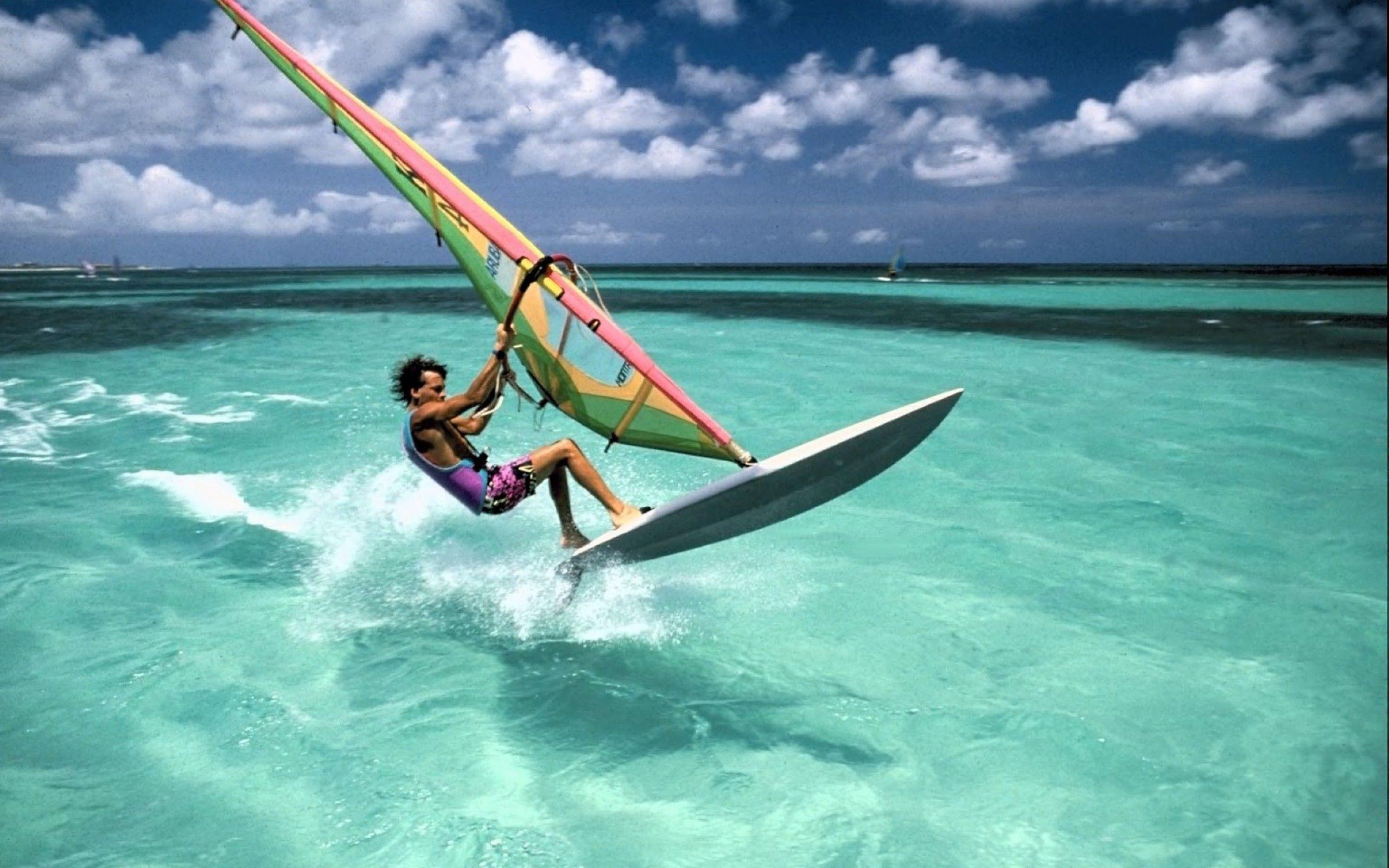 2560x1600 Windsurfing Wallpaper