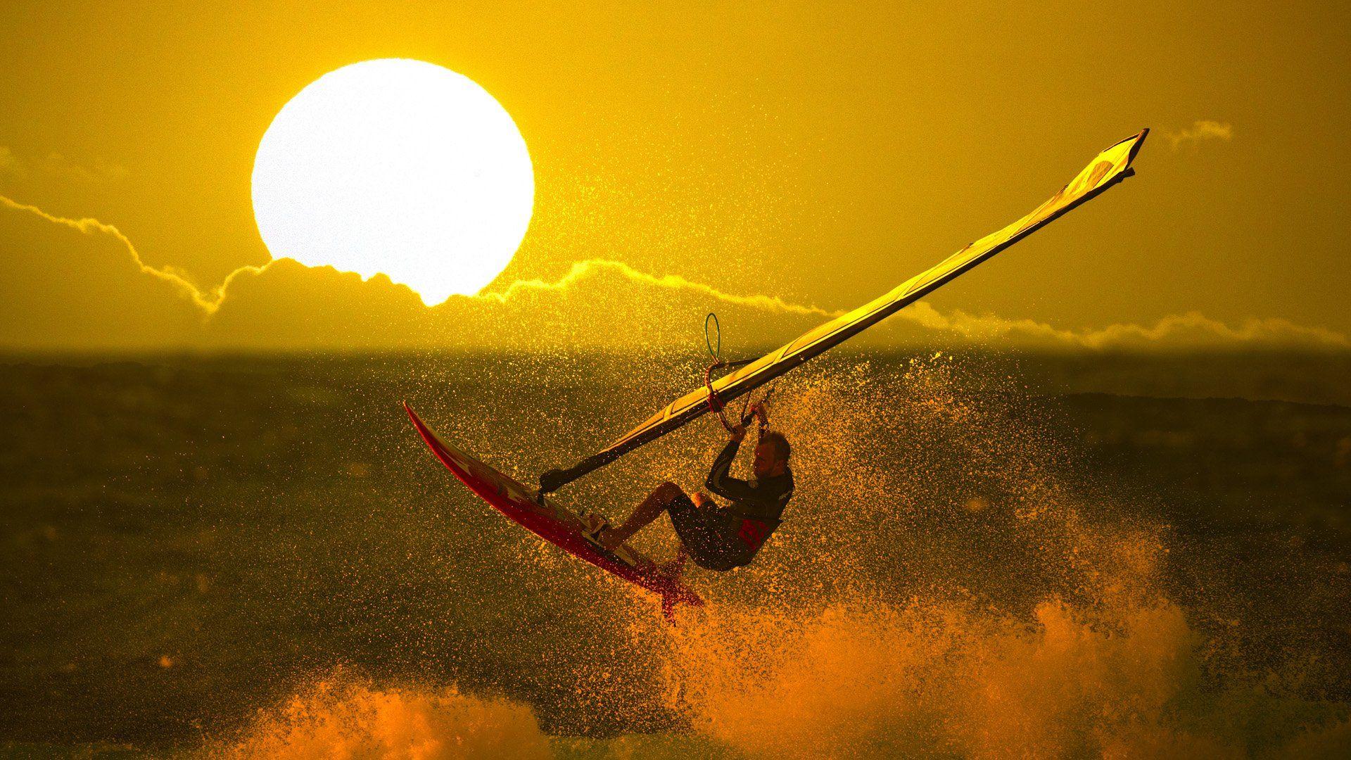 1920x1080 Windsurfing HD Wallpaper and Background Image