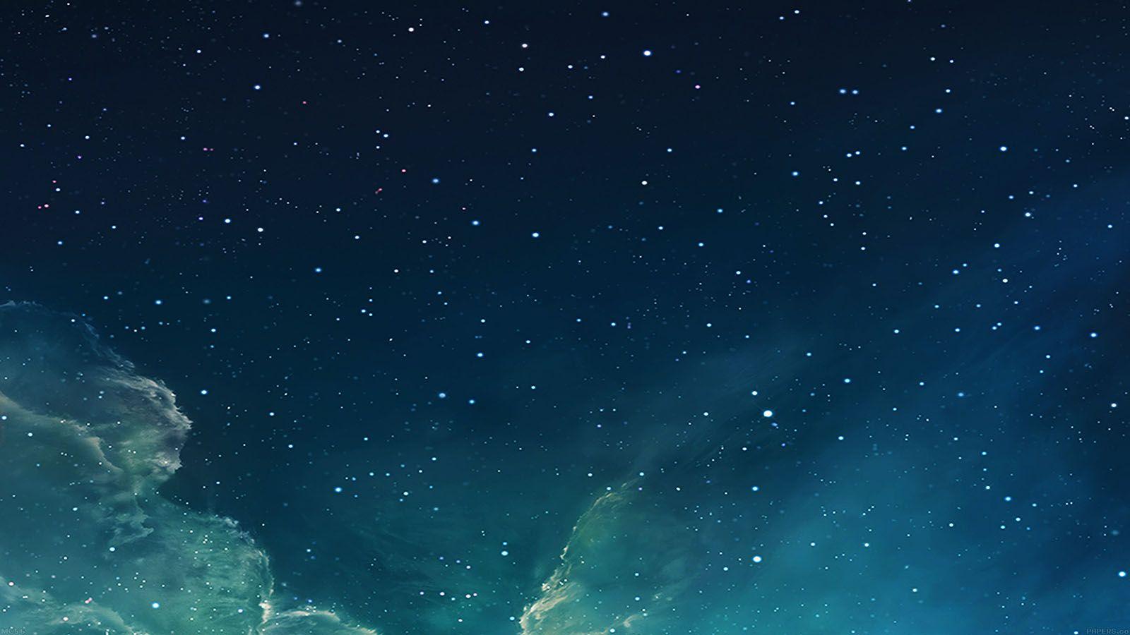 Hình nền 1600x900 Galaxy Blue 7 Starry Star Sky Wallpaper