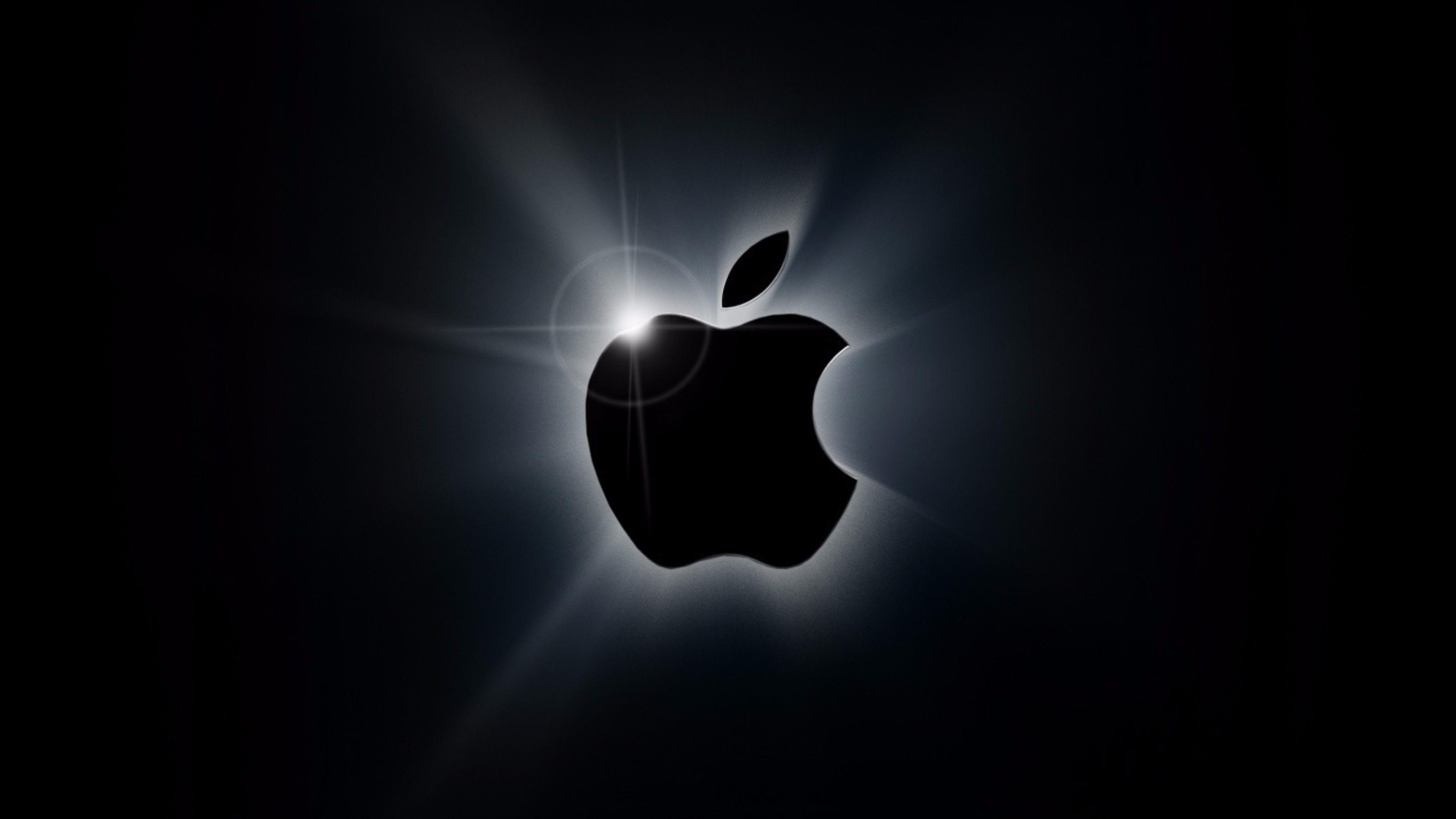 3840x2160 Sáng tạo Logo Apple Đen Hình nền 4K.  Hình nền 4K miễn phí