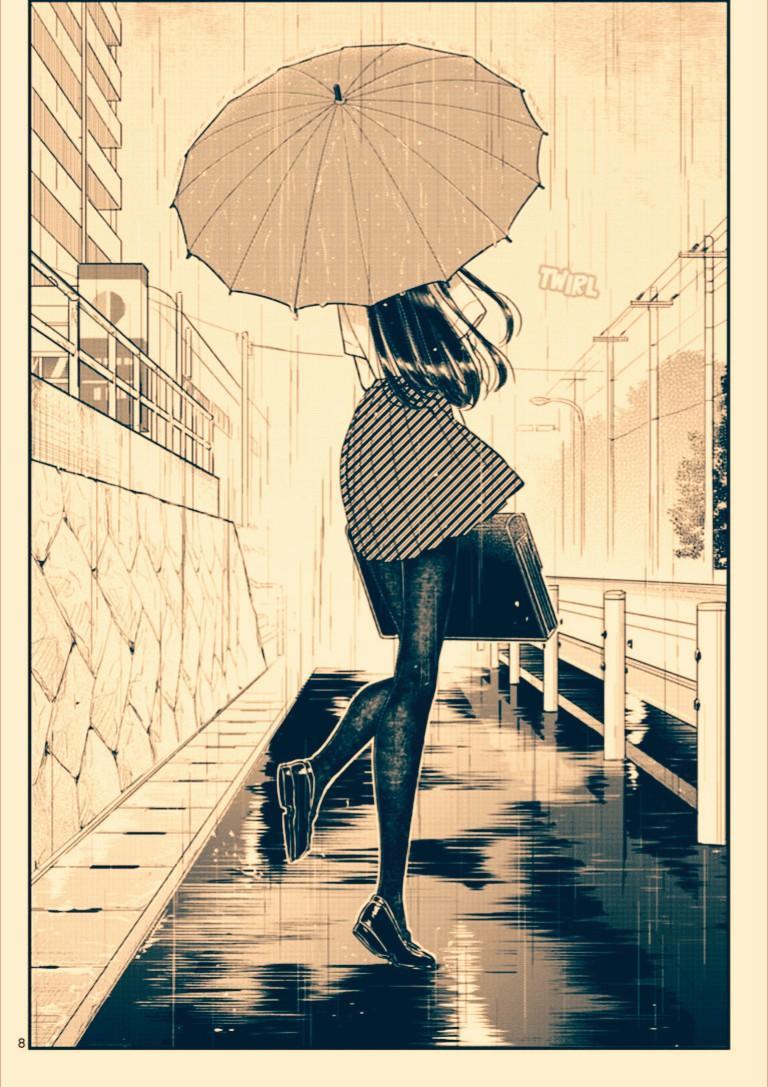 768x1087 Komi San In The Rain Wallpaper : Komi_san