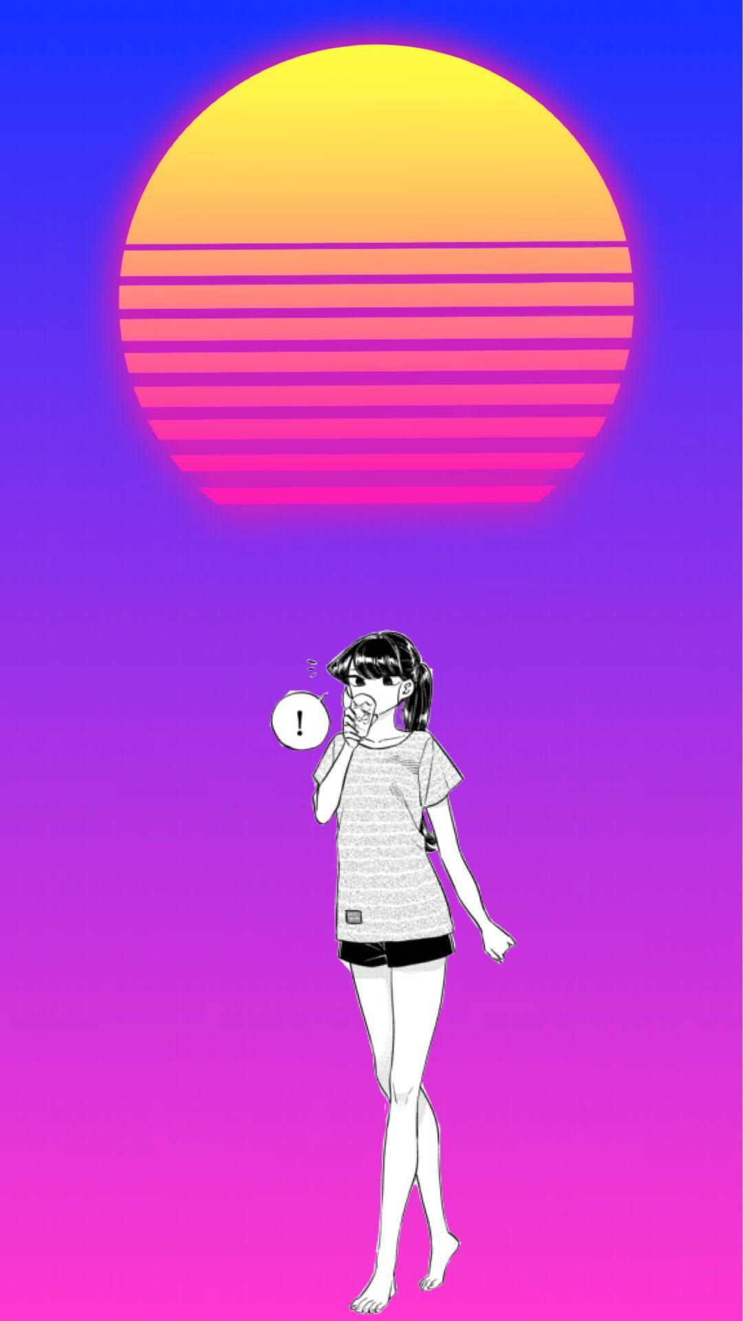 1080x1920 I Made An Aesthetic Komi San Wallpaper, Enjoy! : Komi_san