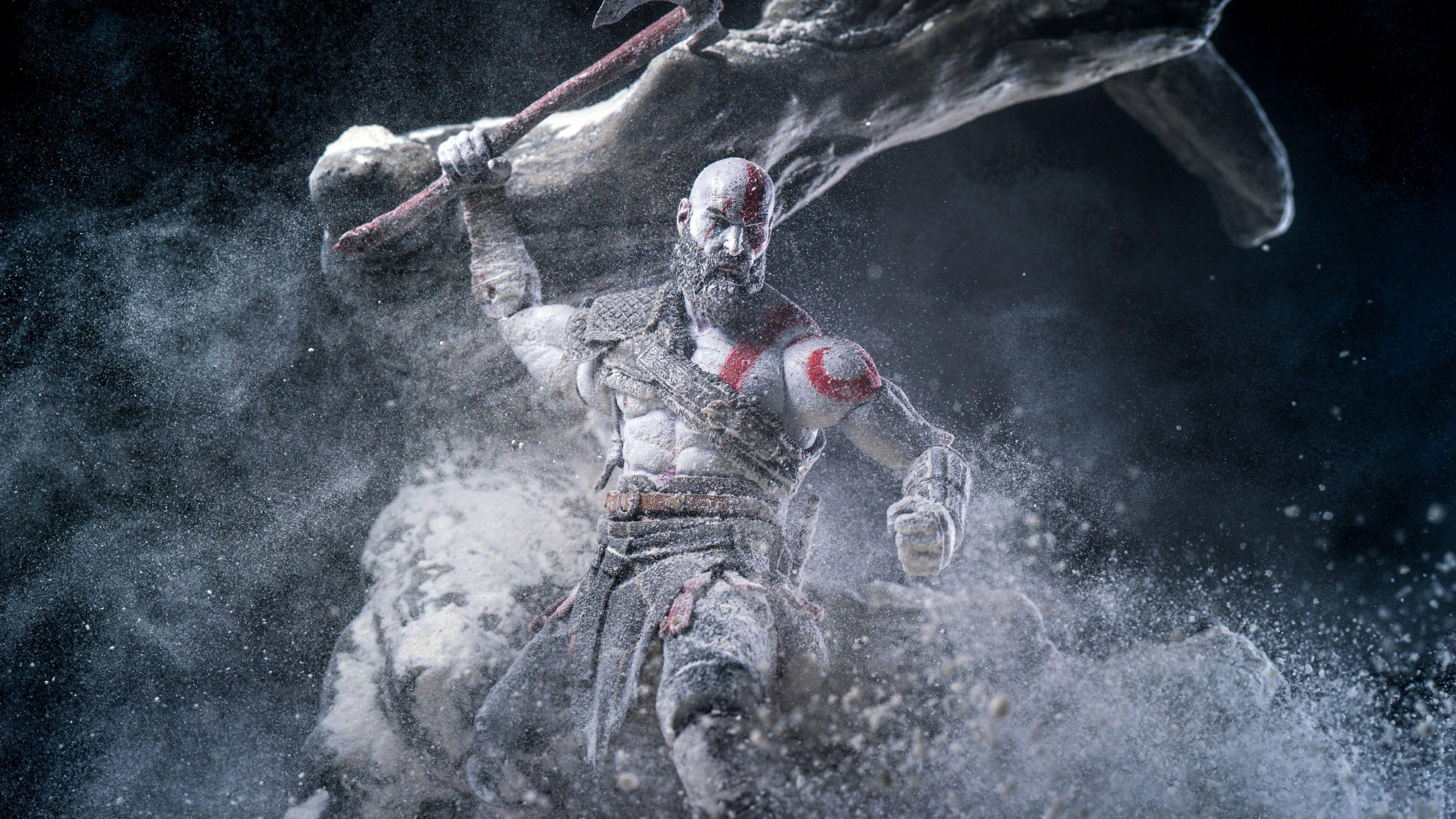 3840x2160 Wallpaper God of War, Anger, Kratos, screenshot, 4K, Games