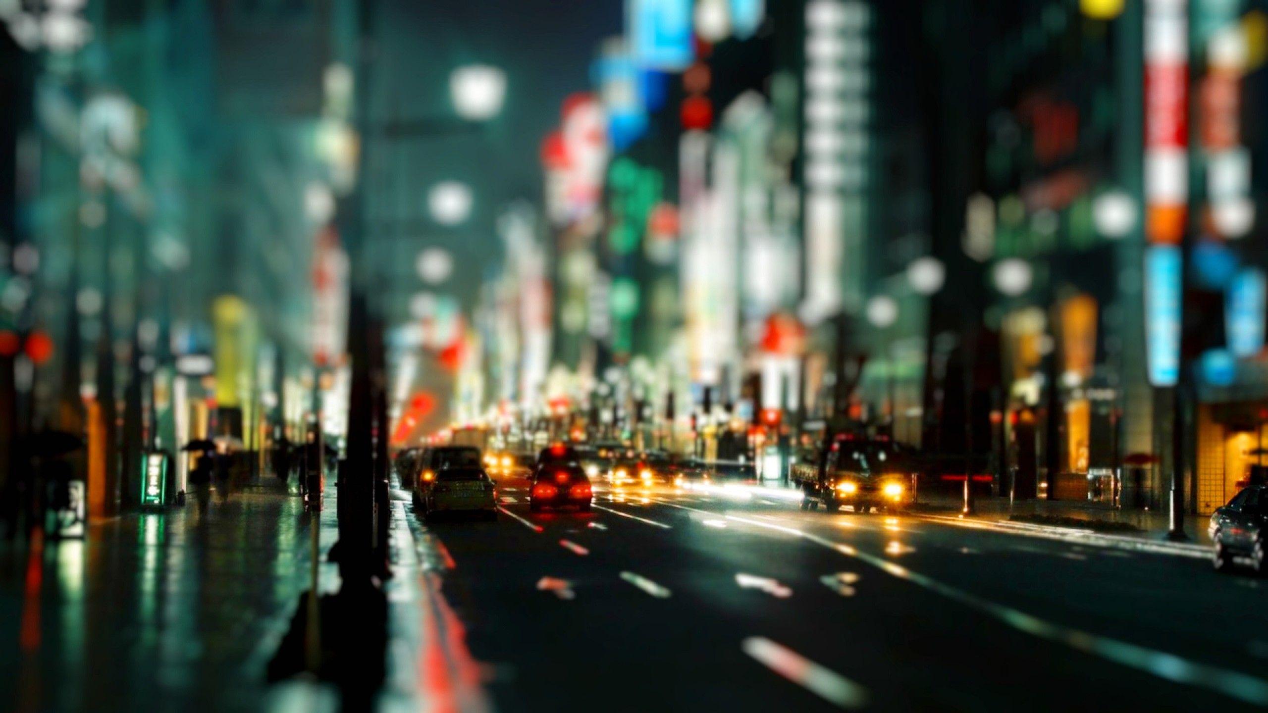2560x1440 City Street Night Background Wallpaper. I HD Image