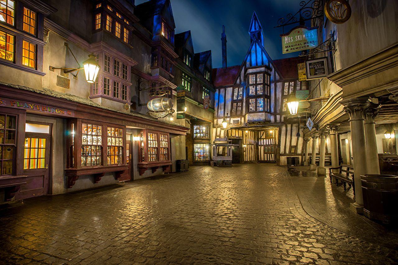 1280x853 Wallpaper Anaheim California Disneyland USA Parks Street Night