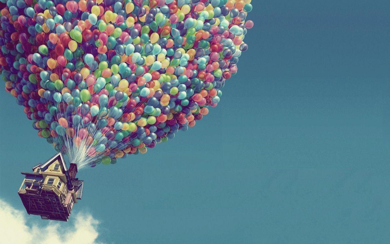 1280x800 Pixar's Up! desktop PC and Mac wallpaper. Balloons, Balloon house, Where is the love