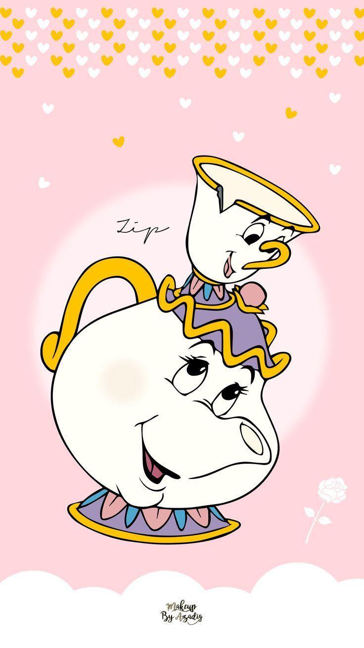 736x1311 Fond d'écran Disney. La Belle et la Bête. Wallpaper