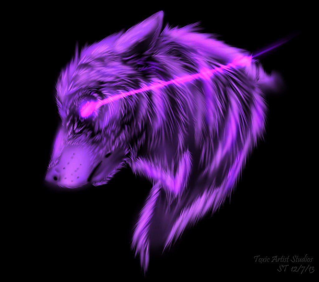 Anime Dog Drawing, black and white shading, purple, violet png | PNGEgg