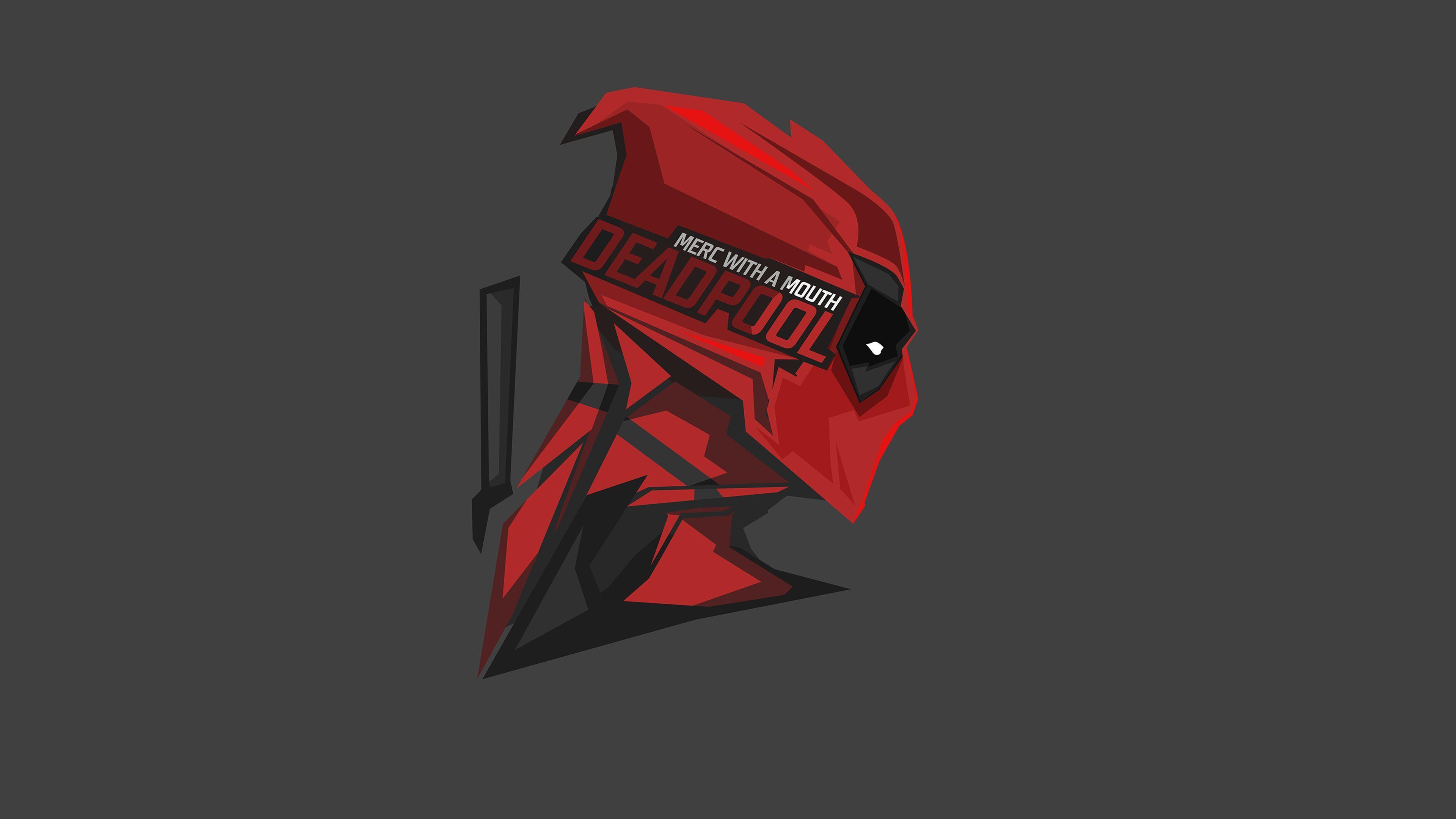 3840x2160 Wallpaper 4k Deadpool Pop Up Head Minimalism 8k 4k Wallpaper, 5k