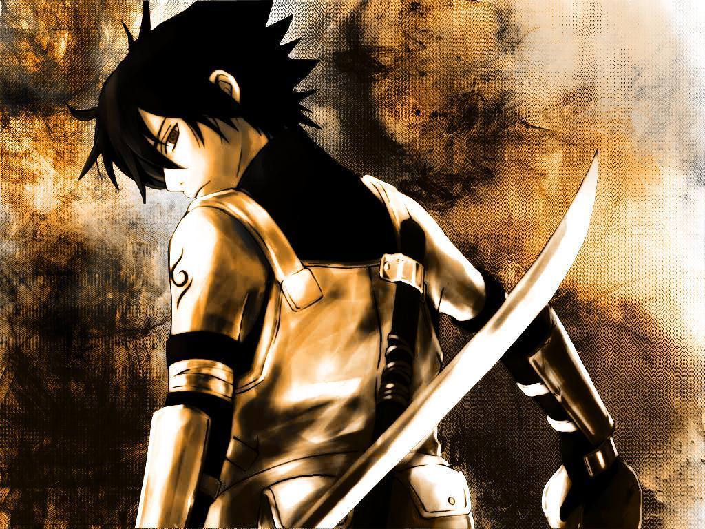 1024x768 Naruto Wallpaper: ANBU Sasuke