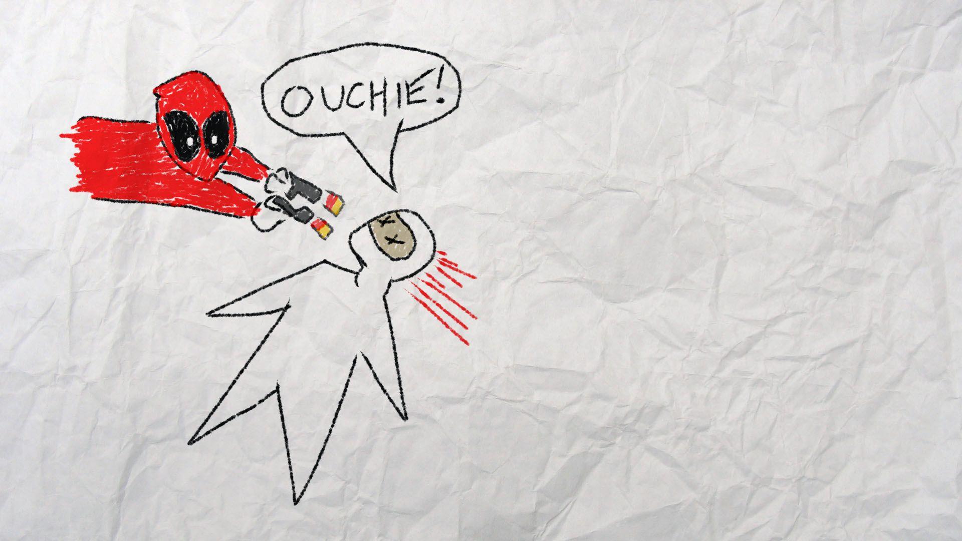 1920x1080 Download the Deadpool Sketch Wallpaper, Deadpool Sketch iPhone