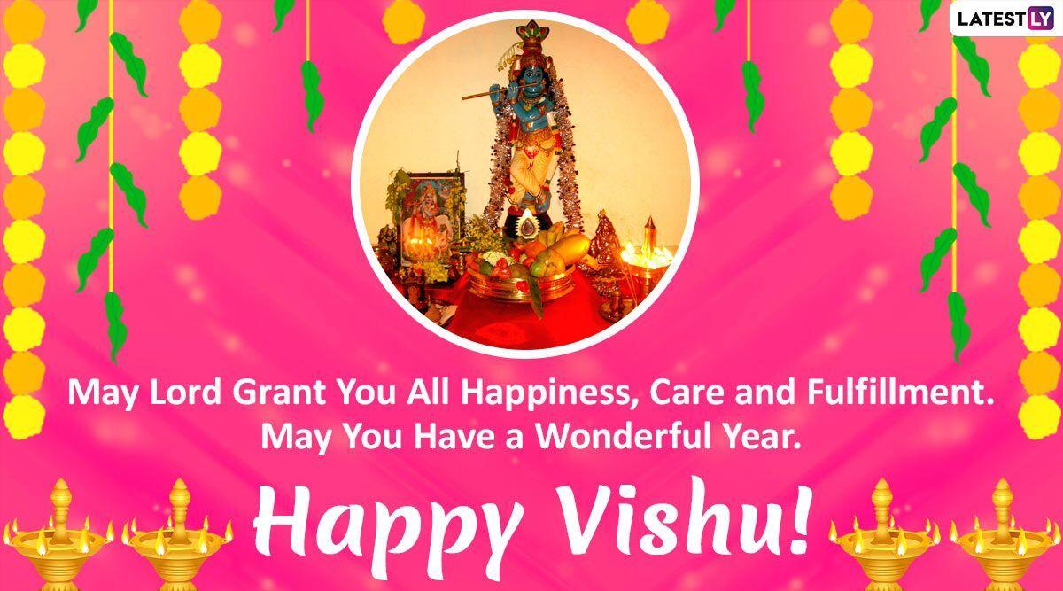 1200x667 Good Morning HD Image With Happy Vishu 2020 Text Messages: Vishu