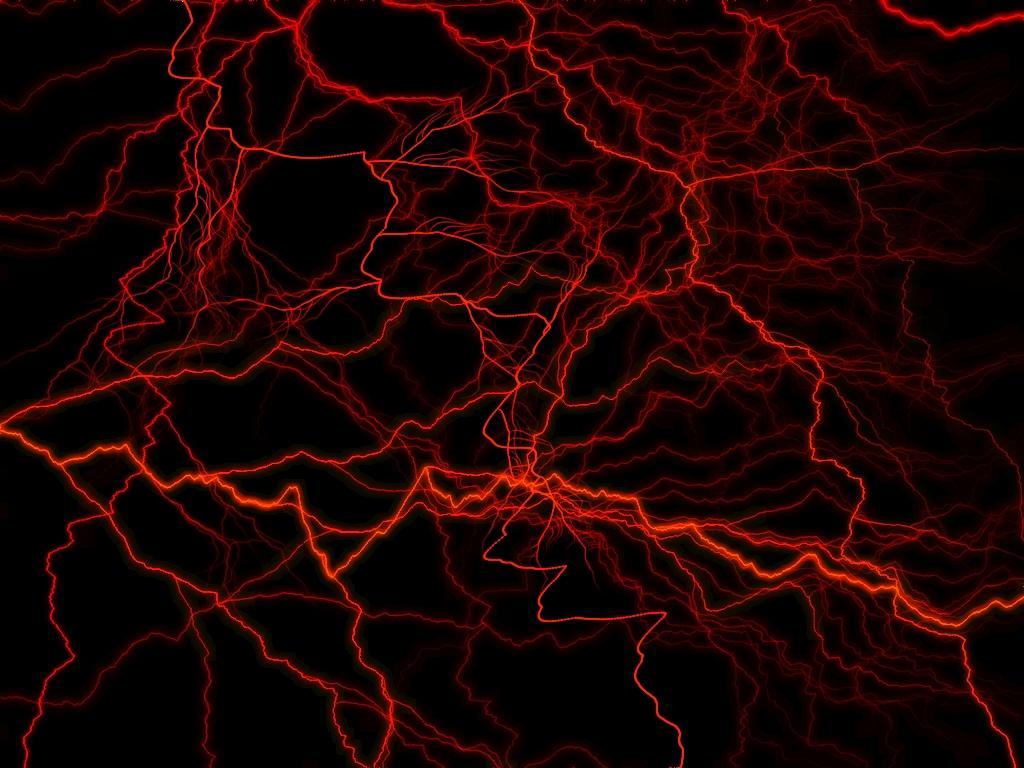 Red Lightning Background