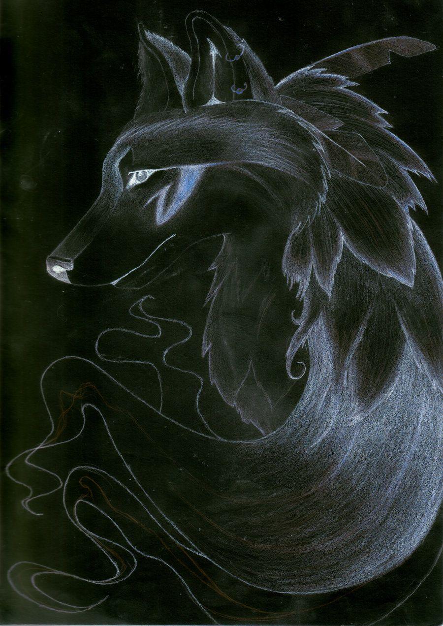 900x1272 Dark Spirit Wolf By Ky Sta