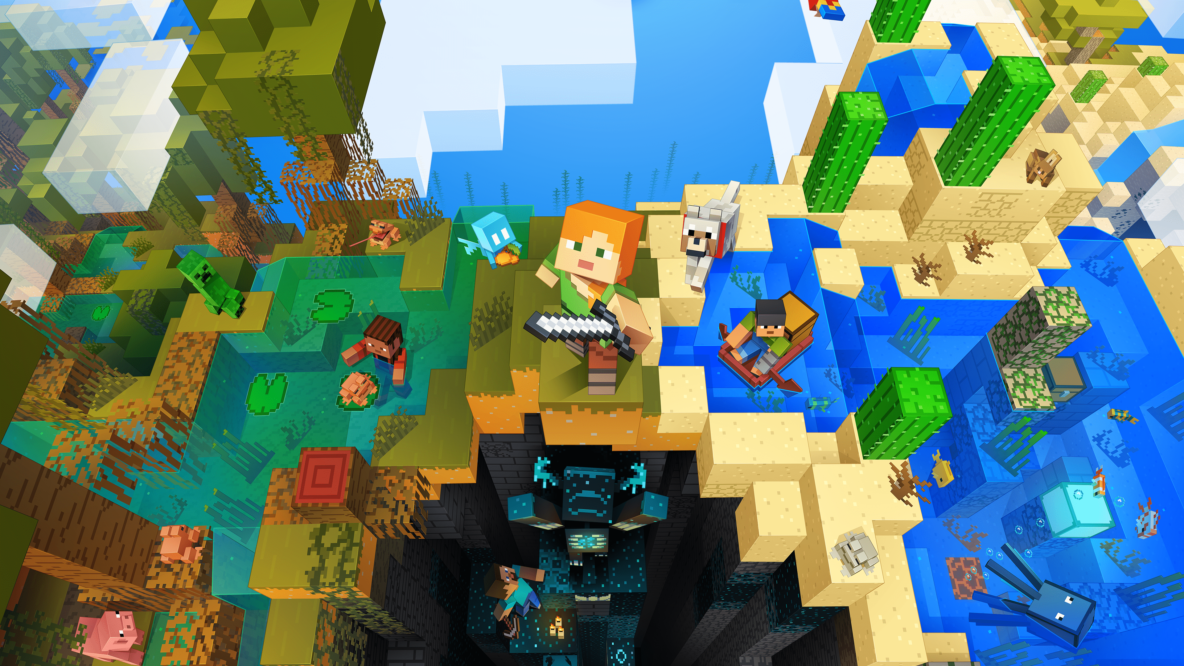 3840x2160 1.19 wallpaper, officially released by mojang, feel free to download it if you wanna