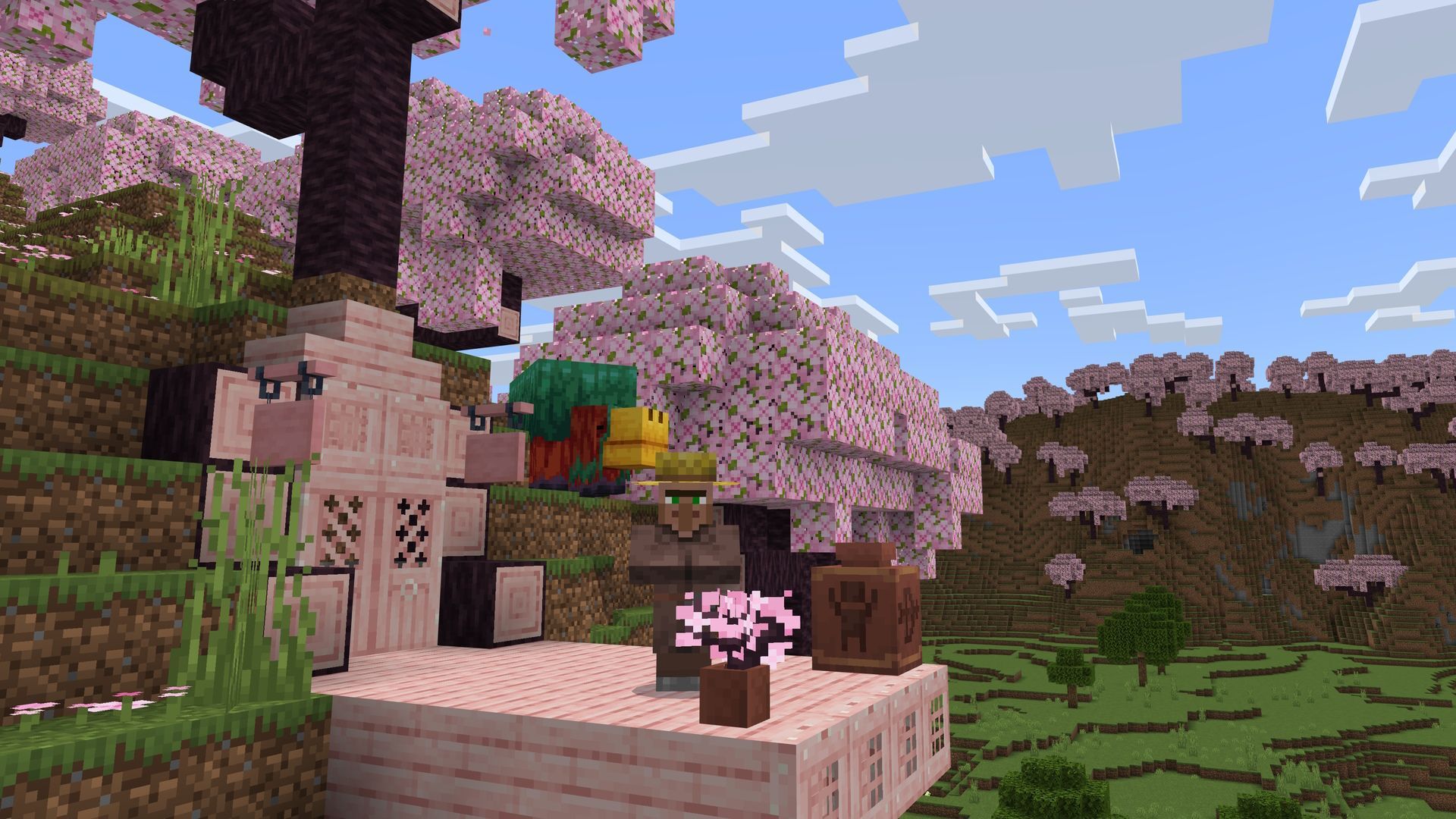 1920x1080 The latest Minecraft Preview brings Cherry Groves and a new Bedrock Editor