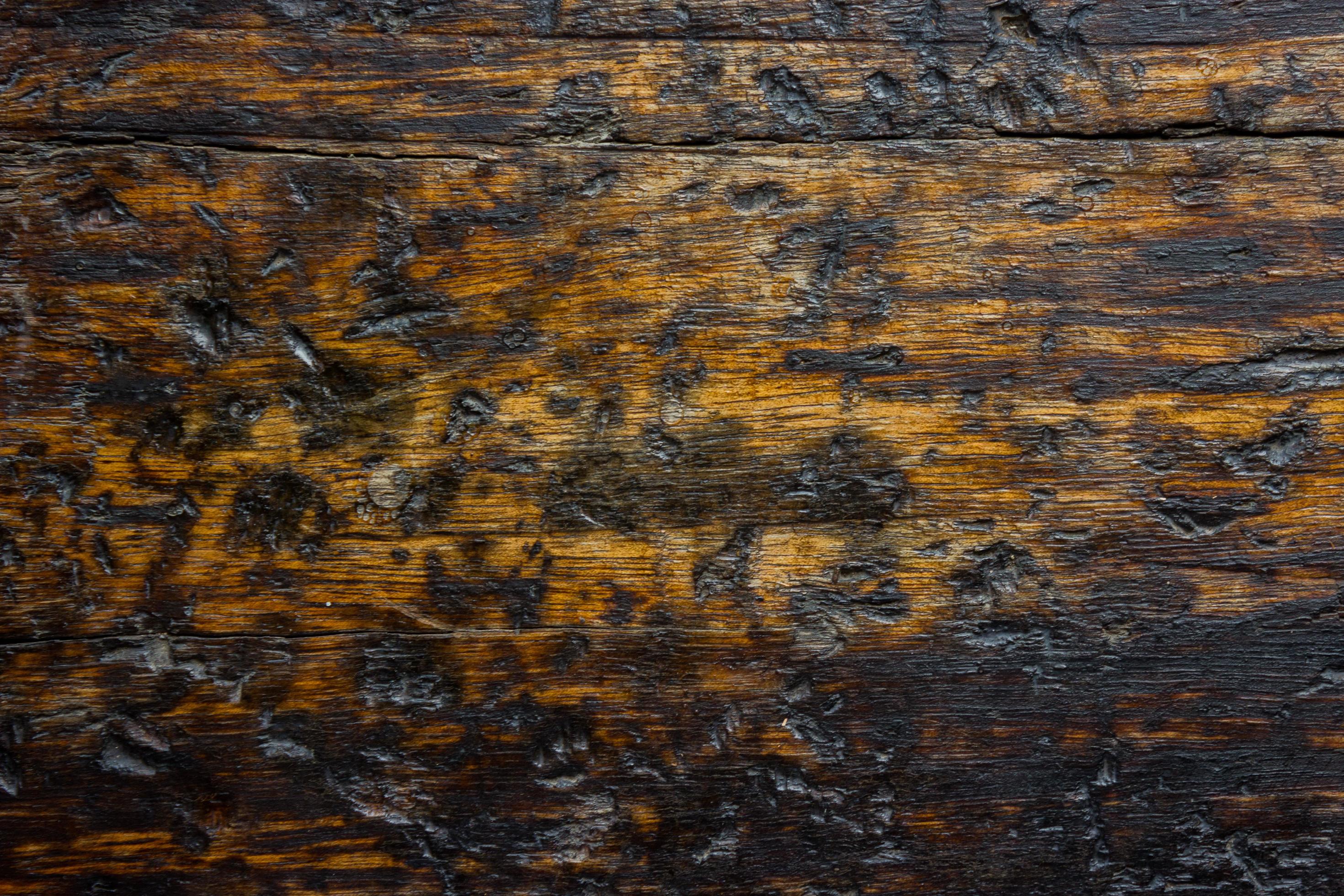 2940x1960 Close Up Of Charred Or Burned Wood Wall For Texture Or Background