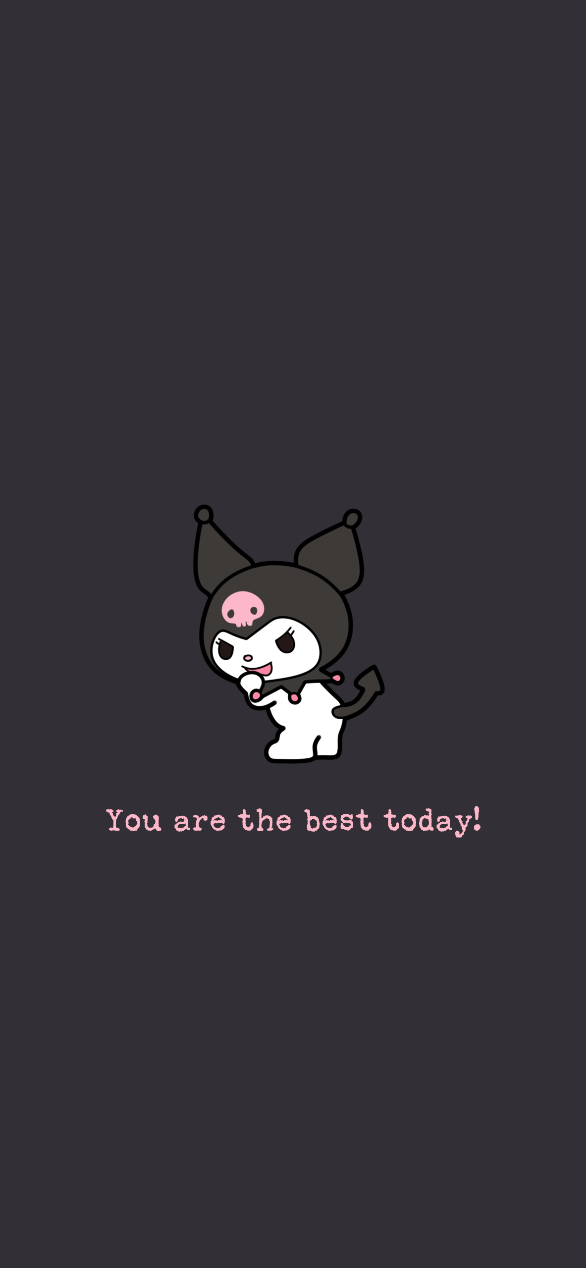1183x2560 Kawaii Kuromi Motivation GIF Wallpaper GIF Wallpaper