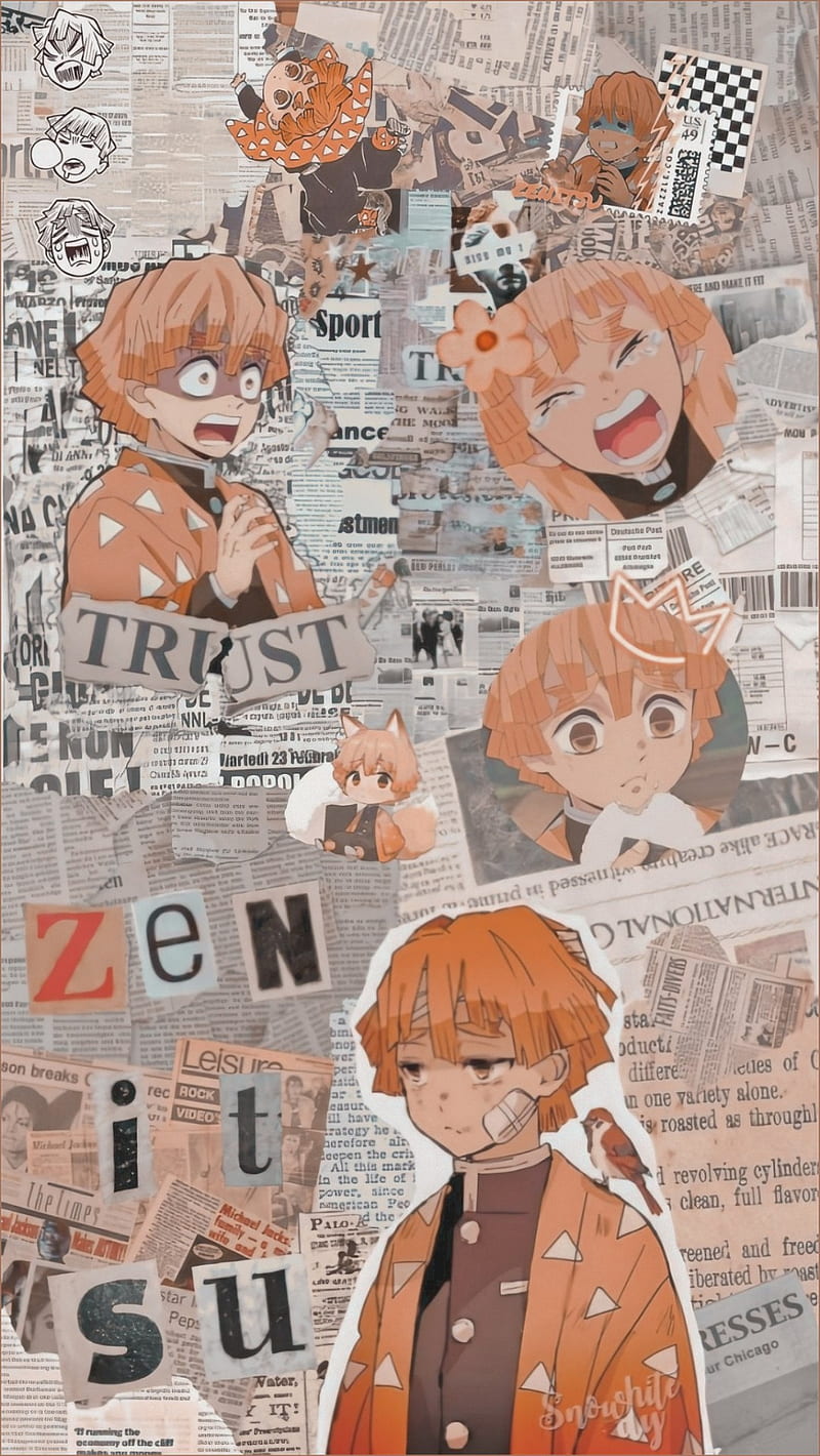 800x1420 Zenitsu, anime, demon slayer, HD phone wallpaper
