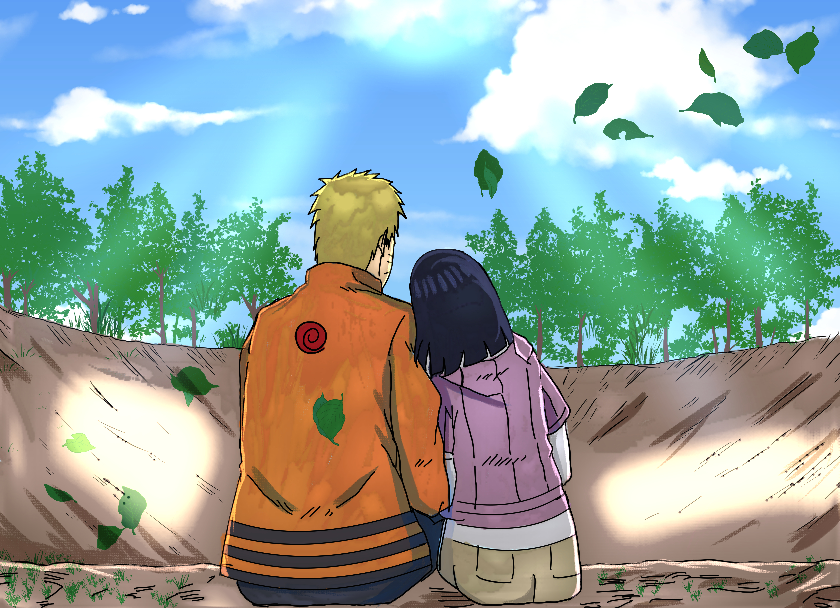 3356x2428 Naruto with Hinata Digital Wallpaper, HD Anime 4K Wallpaper, Image and Background