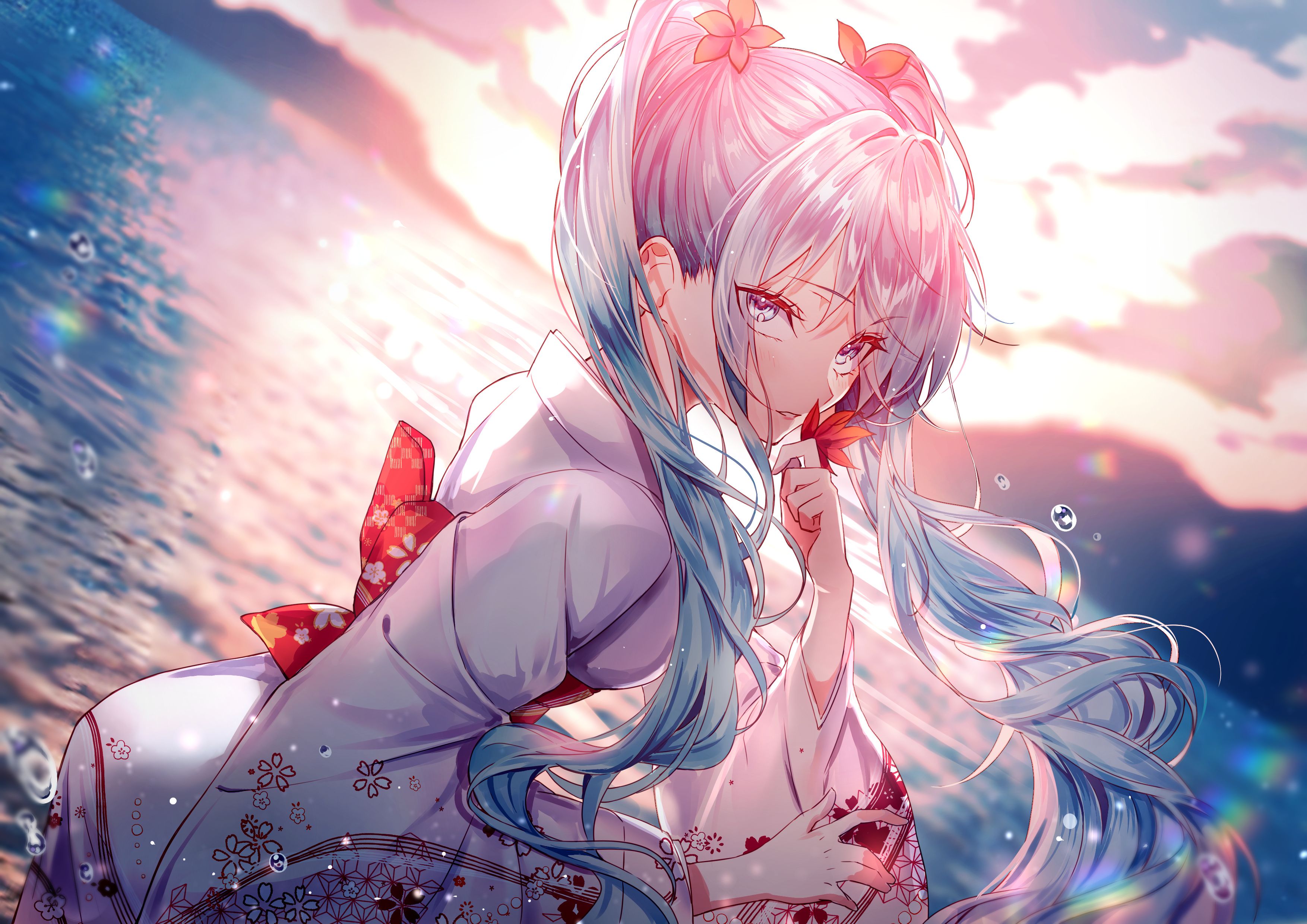 3508x2480 Wallpaper Anime Girl With Blue Hair, Hatsune Miku, Anime, Anime Girl, Miku Hatsune, Background Free Image