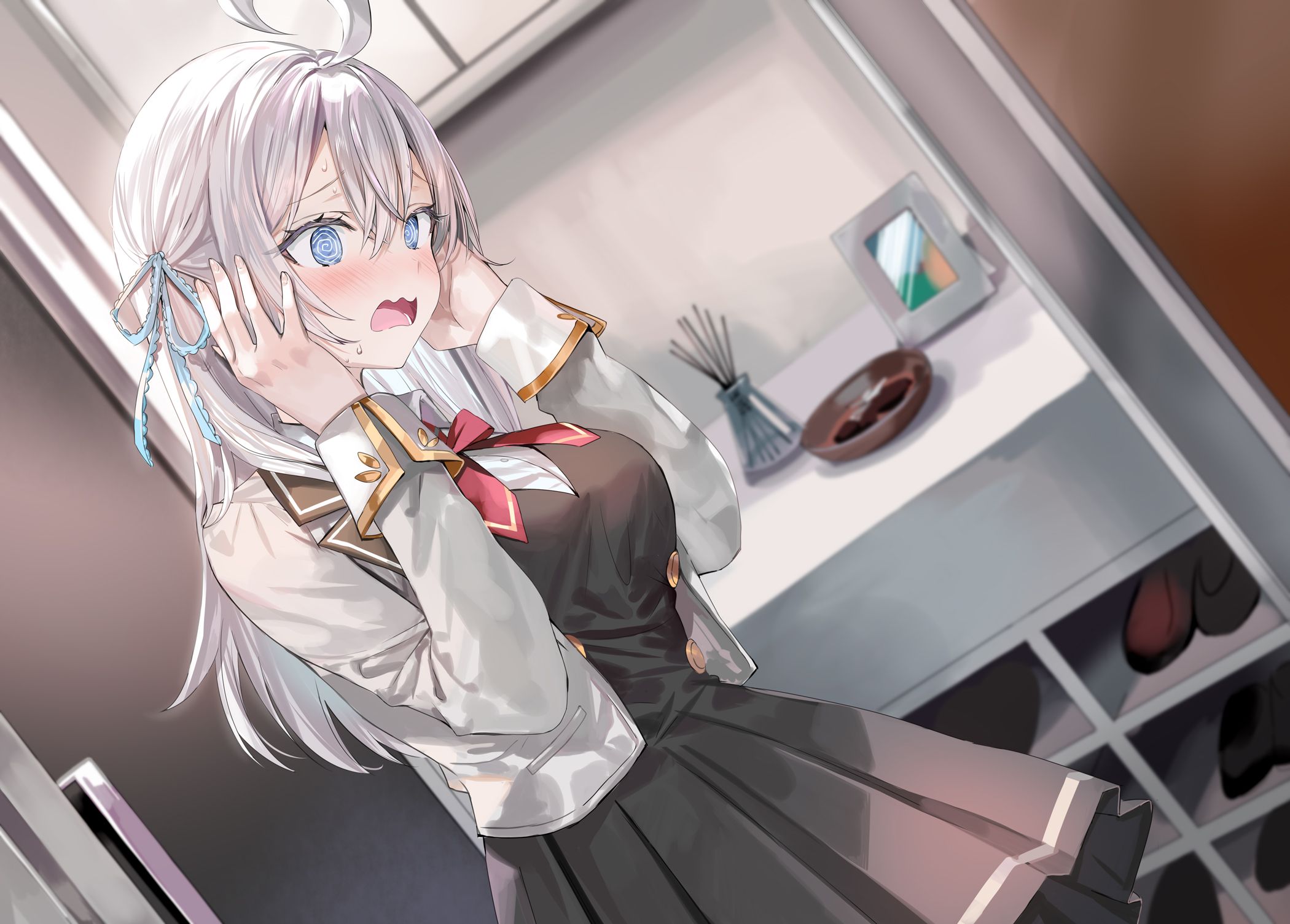 2100x1505 Alya's Secret: Anime Girl Alisa Mikhailovna Kujou HD Wallpaper by モモコ