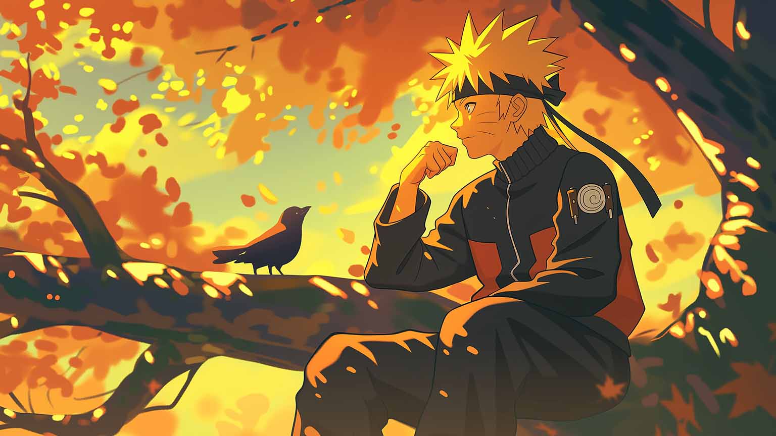 1536x864 Naruto Uzumaki Contemplation Desktop Wallpaper