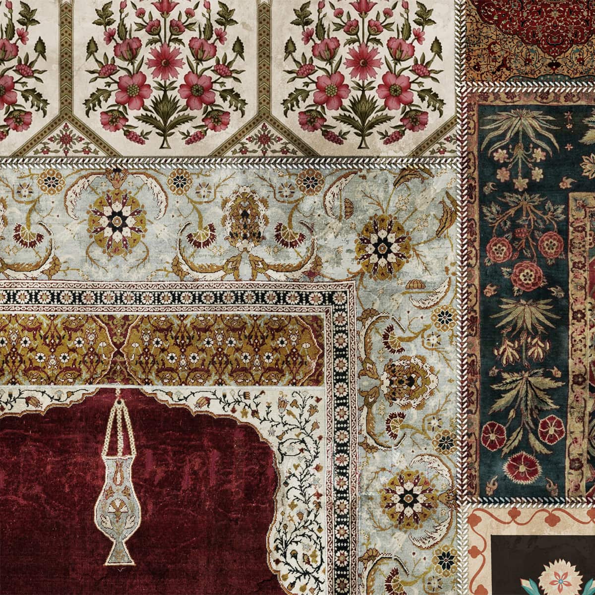 1200x1200 Aalishan Exquisite Indian Carpet Design Wallpaper