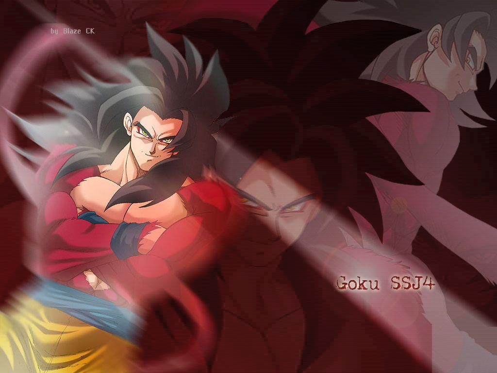 1024x768 Free download Dragon Ball Z Goku Super Saiyan 4 Wallpaper