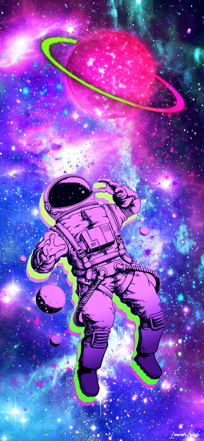 800x1731 Space Man, astronaut, colorful, galaxy, outer space, planets, HD phone wallpaper