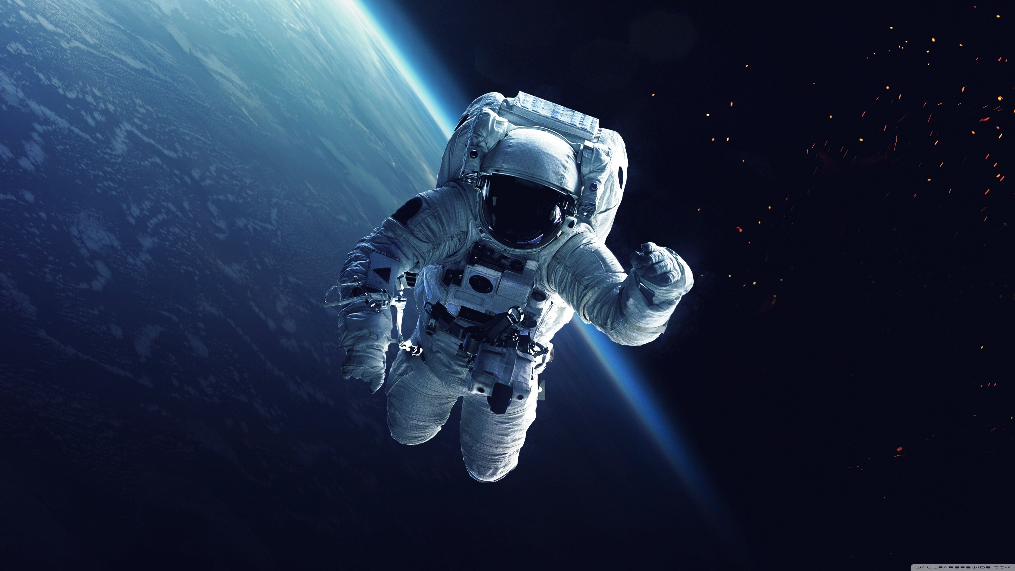 3840x2160 Spaceman Floating in Space 4K UHD Wallpaper for UltraHD Desktop and TV : Smartphone and Tablet Devices