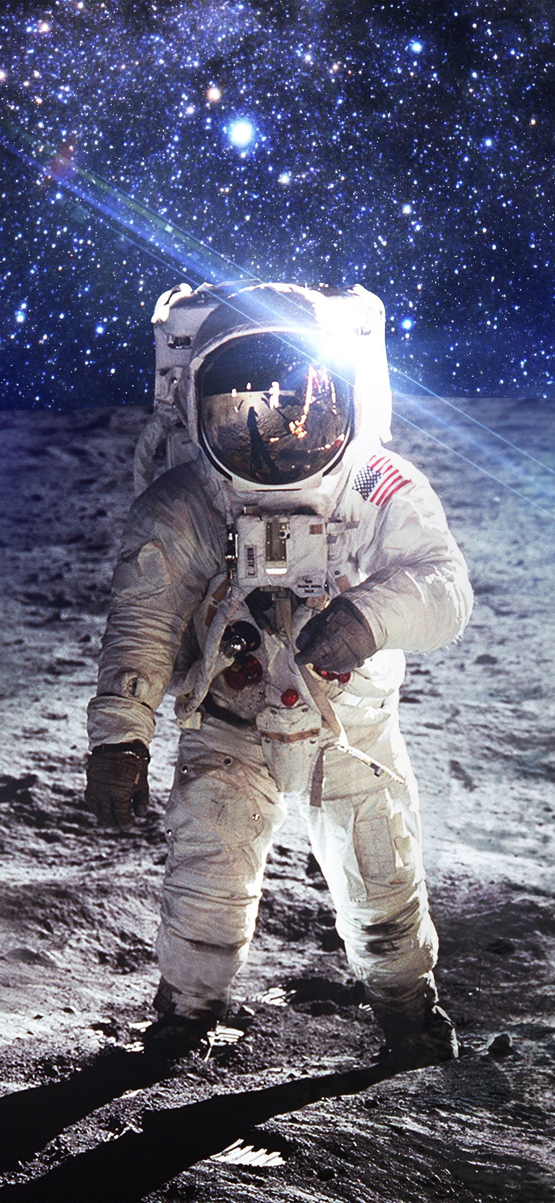 1125x2436 iPhoneXpapers space art moon dark