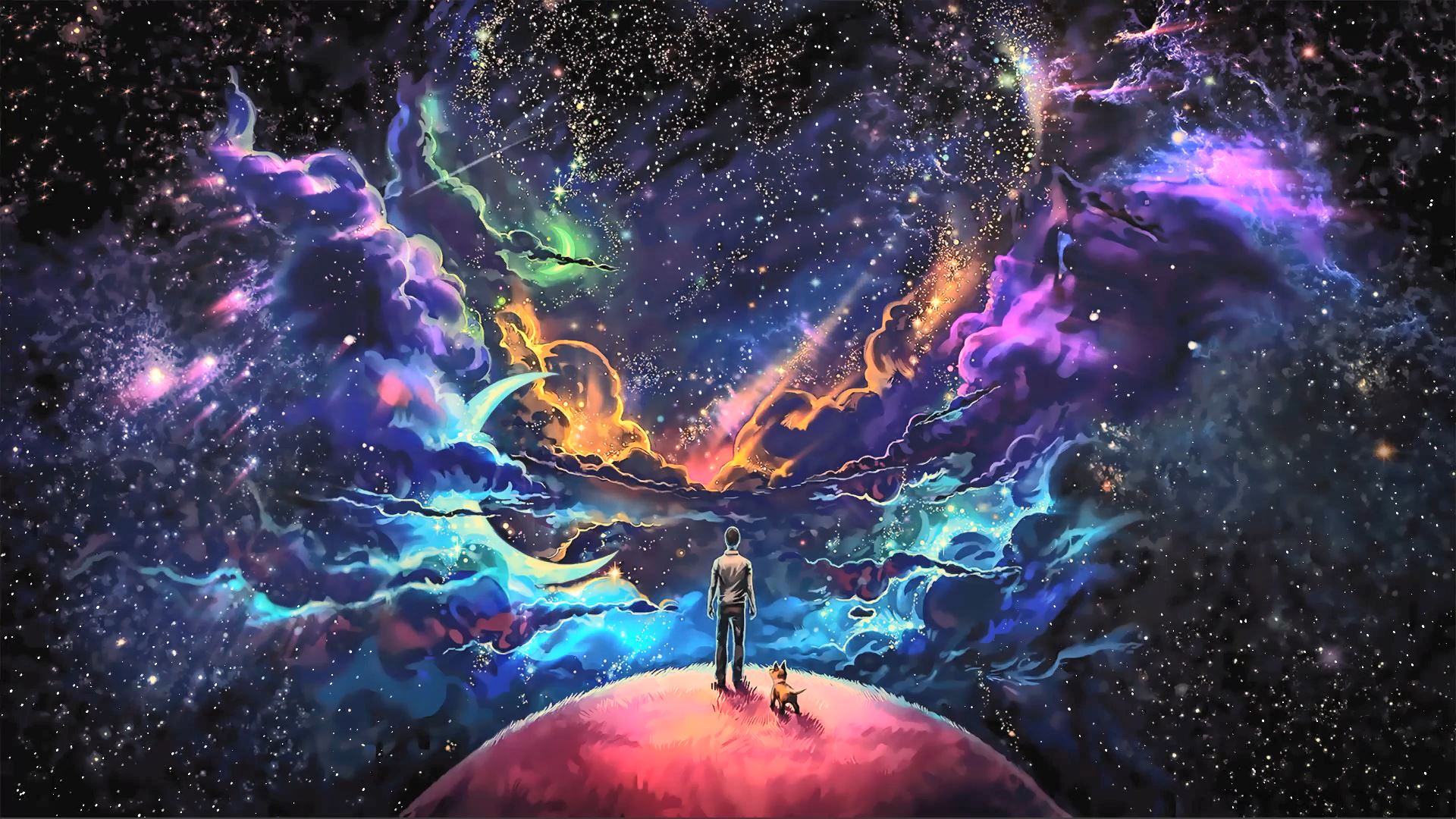 1920x1080 Man In Space Wallpaper