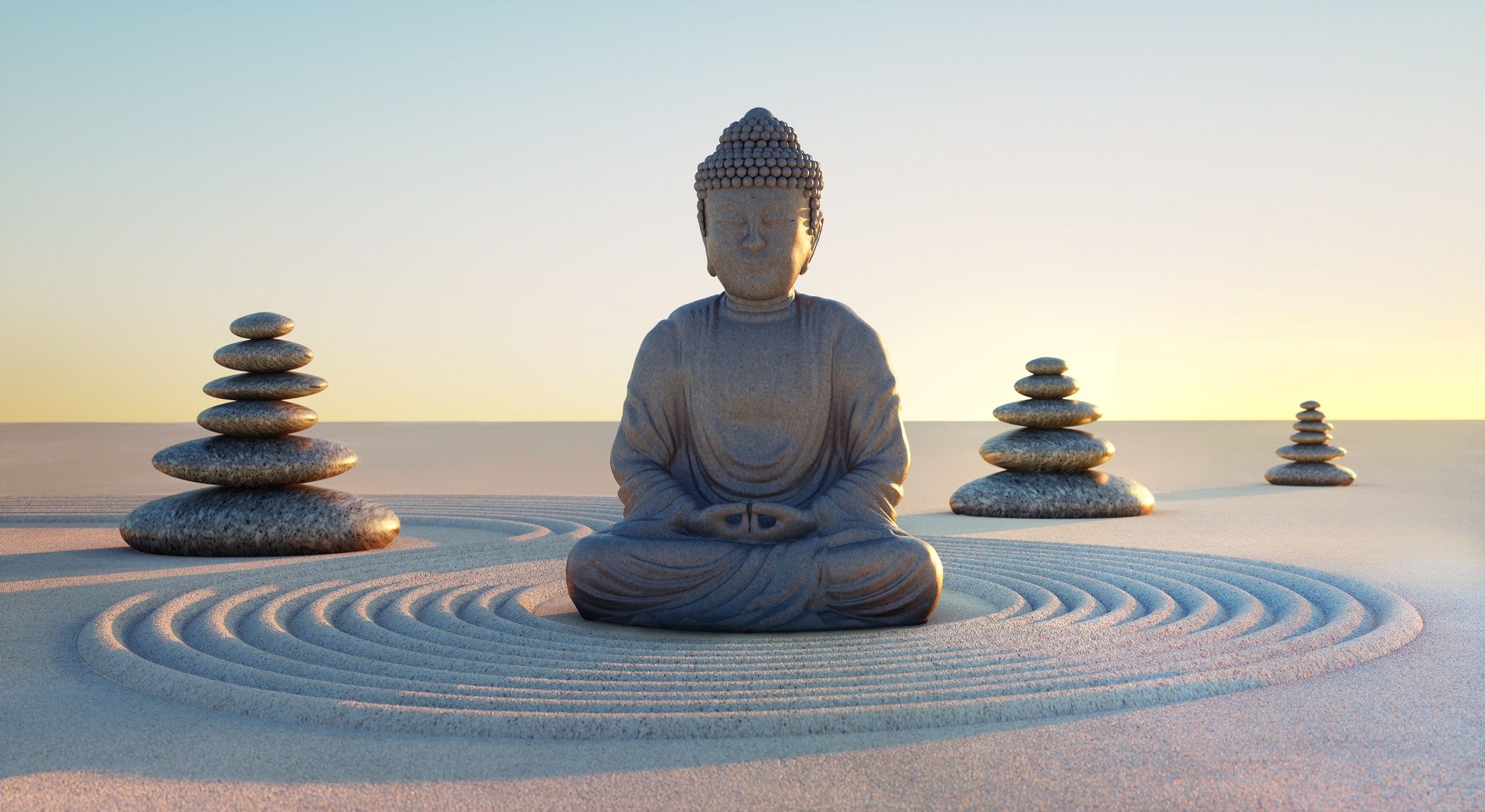 1920x1050 Buddha Serenity: HD Wallpaper for Peaceful Reflection