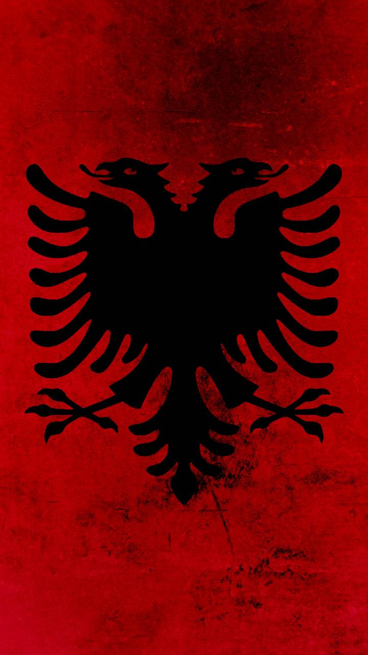 720x1280 Albania Flag Wallpaper