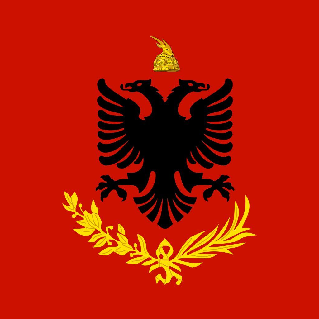 1024x1024 The Flag of Albania Wallpaper 86045