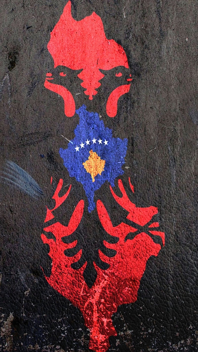 800x1422 Albanian flag, rebel, HD phone wallpaper
