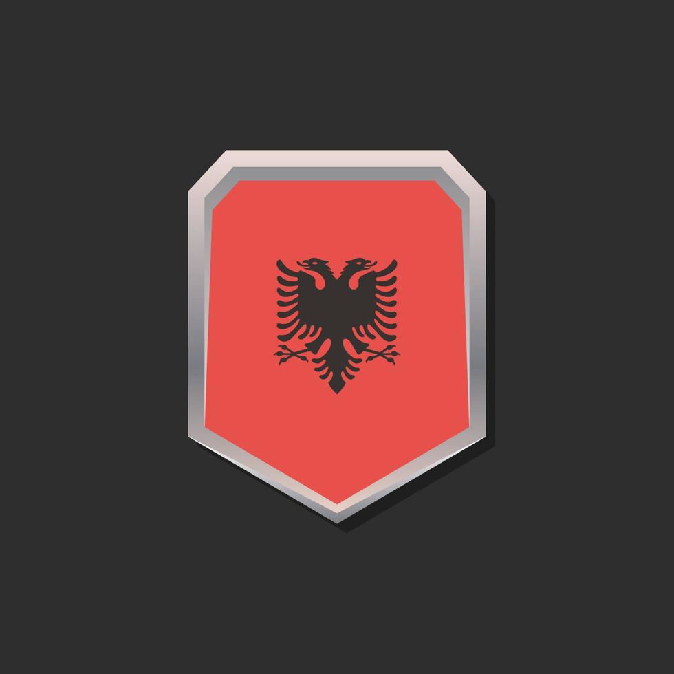 980x980 Illustration of Albania flag Template