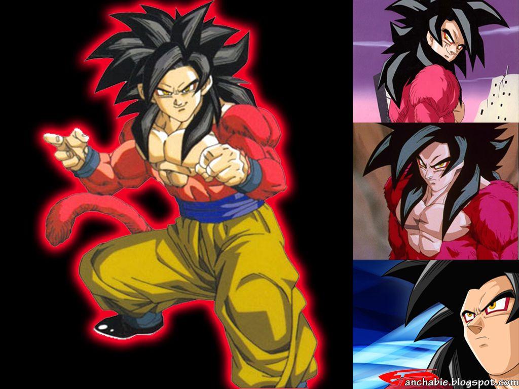 1024x768 Goku Super Saiyan 4 Wallpaper
