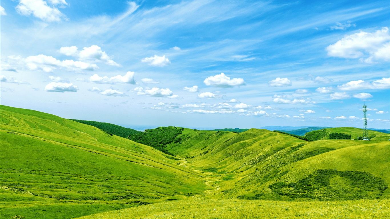 1366x768 Inner Mongolia Grassland 2021 Scenery 5K Photo
