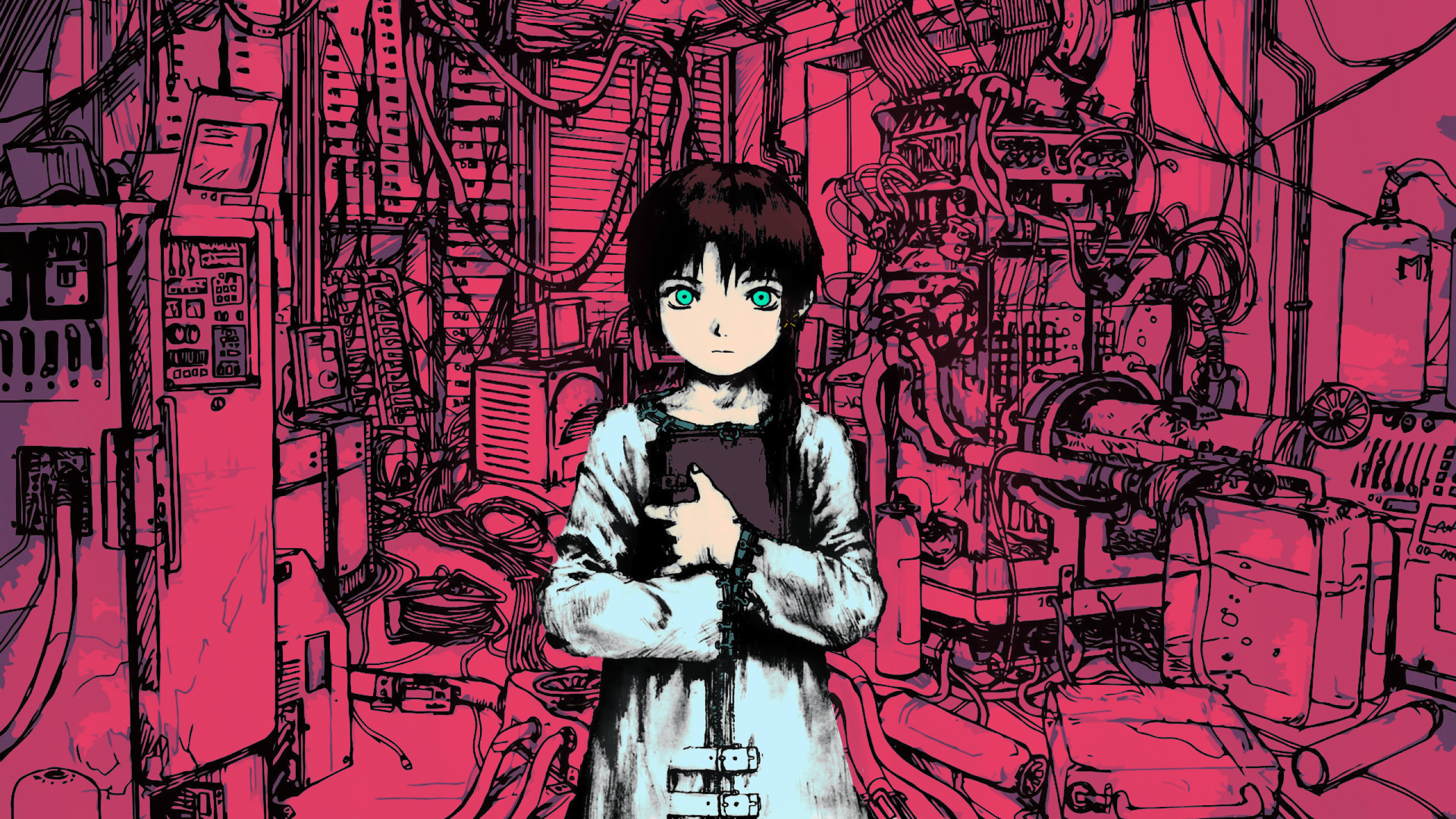 2560x1440 Serial Experiments Lain Wallpaper (2560 × 1440)