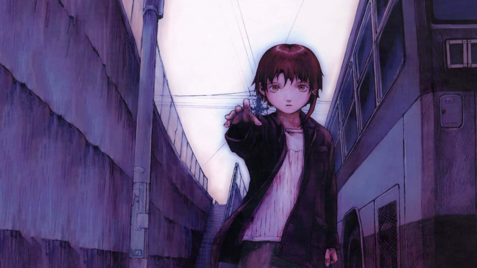 1920x1080 Download Explore a surreal digital world with Serial Experiments Lain Wallpaper