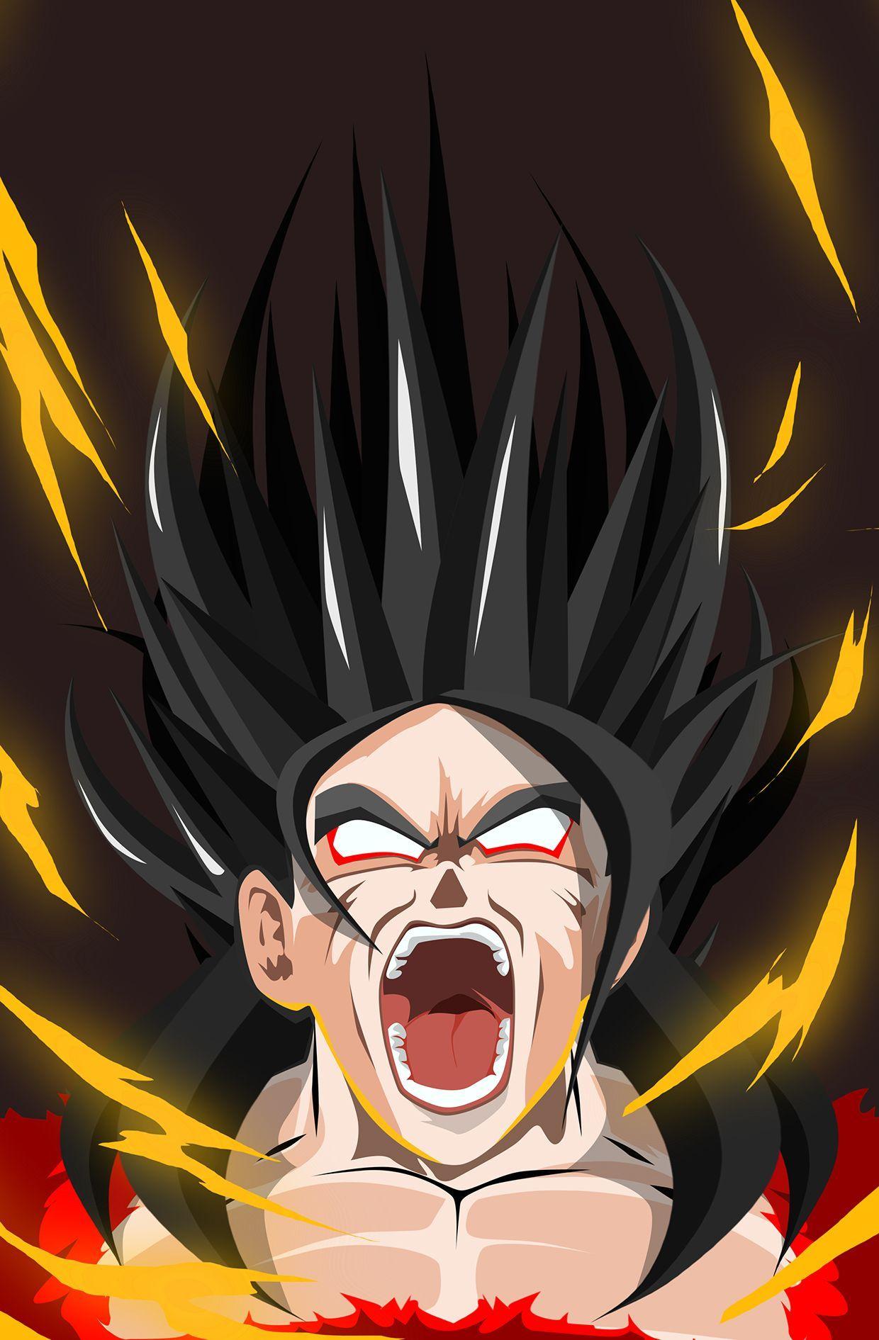 1240x1891 Rage Series by Kode Logic. #Goku Super Saiya 4. Personnages de