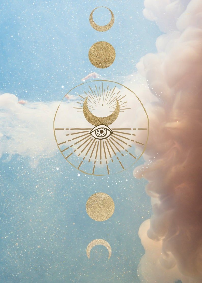 794x1111 Moon Phone Mystic Wallpaper