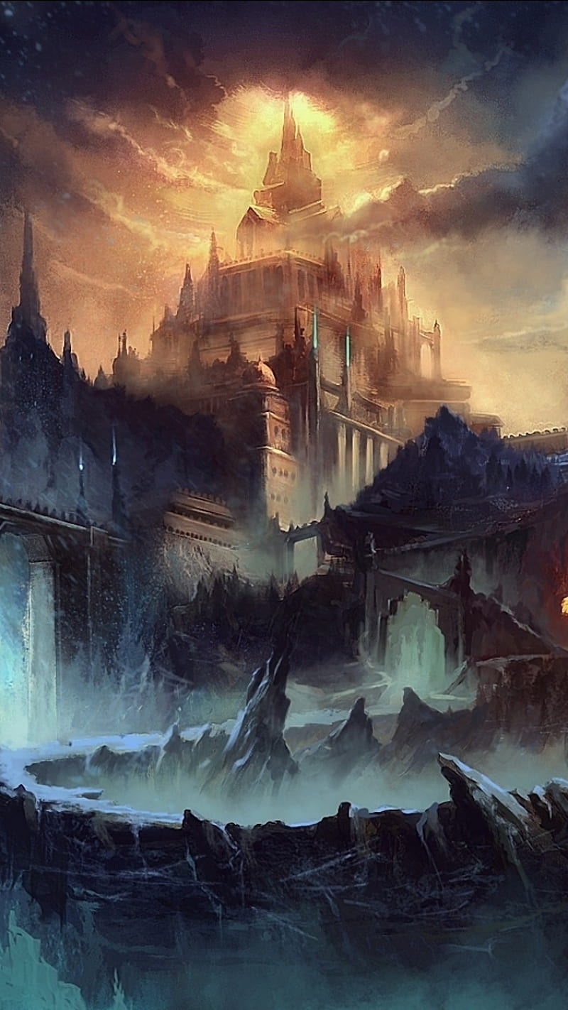 800x1422 Mystic castle, HD phone wallpaper