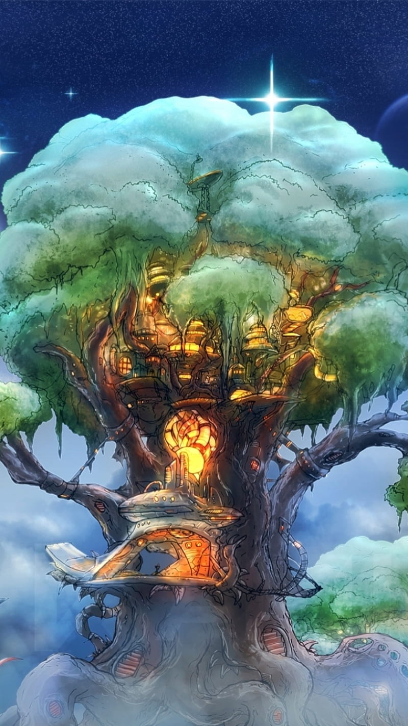 800x1422 Fantasy tree, magical, mystical, HD phone wallpaper