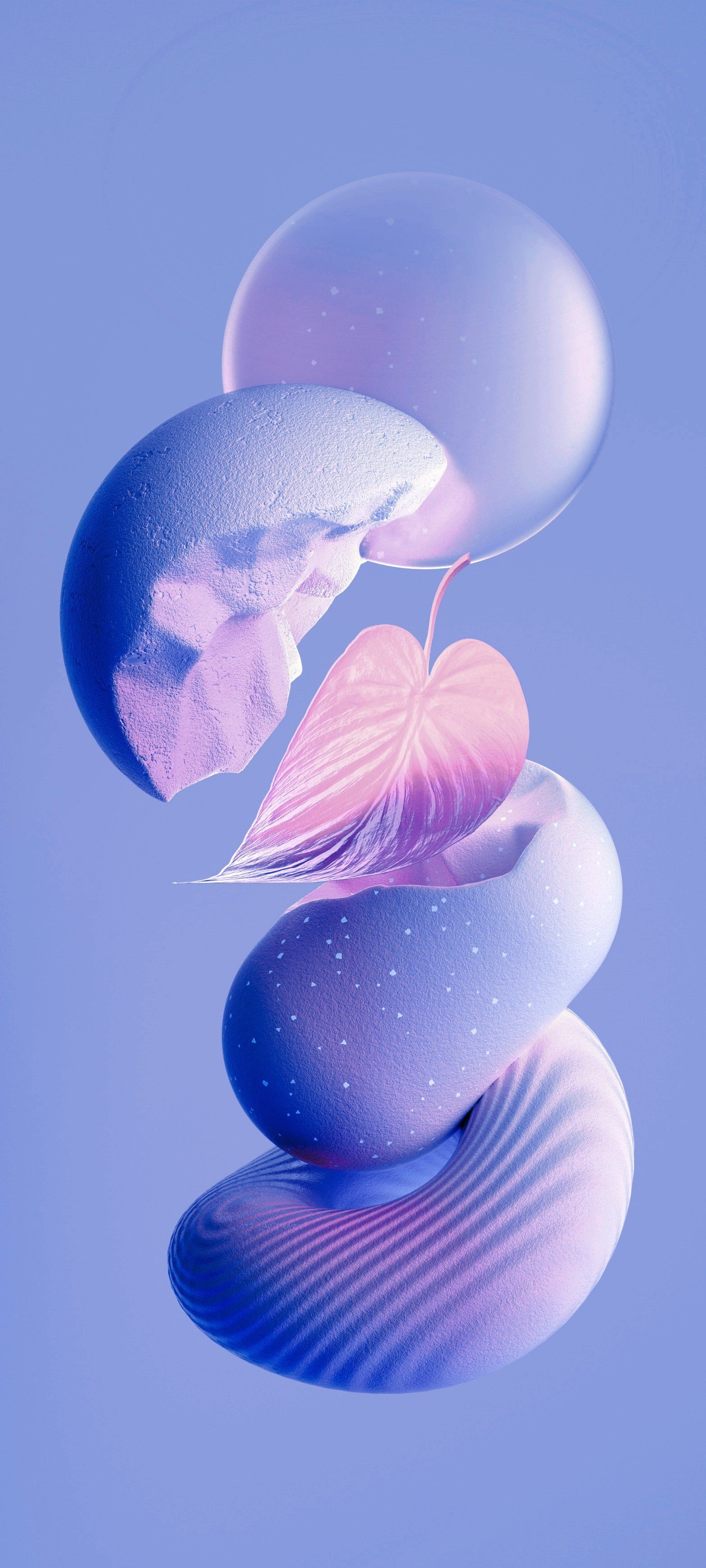 1568x3484 Mystical dreamy leaf wallpaper for iPhone
