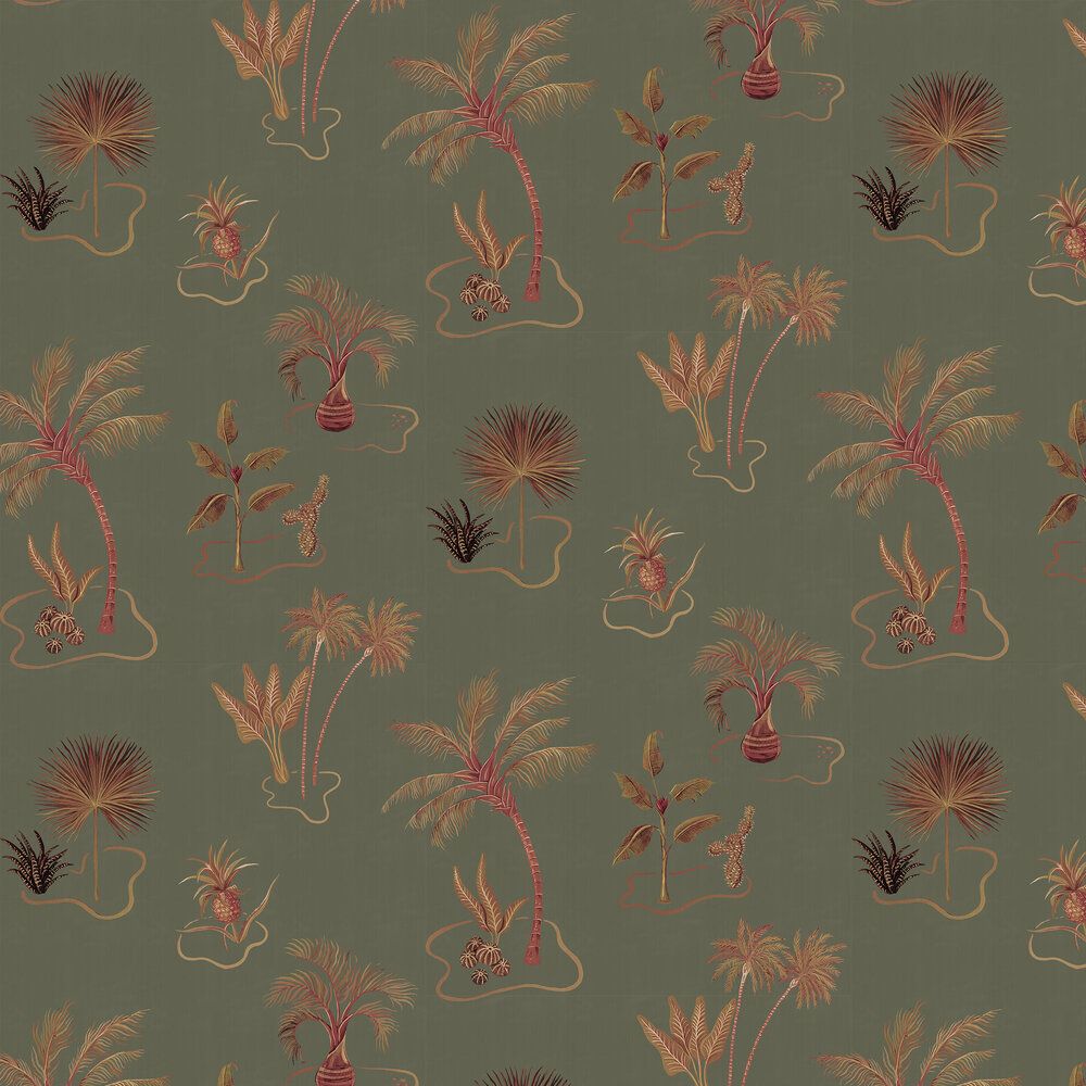 1000x1000 Solitude by Wear The Walls Green : Wallpaper Direct